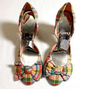 NWOT J. Crew Bell D'Orsay Pumps in Ribbon Plaid
